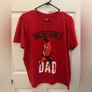 🎆Disney Pixar Incredible Dad Red T-Shirt